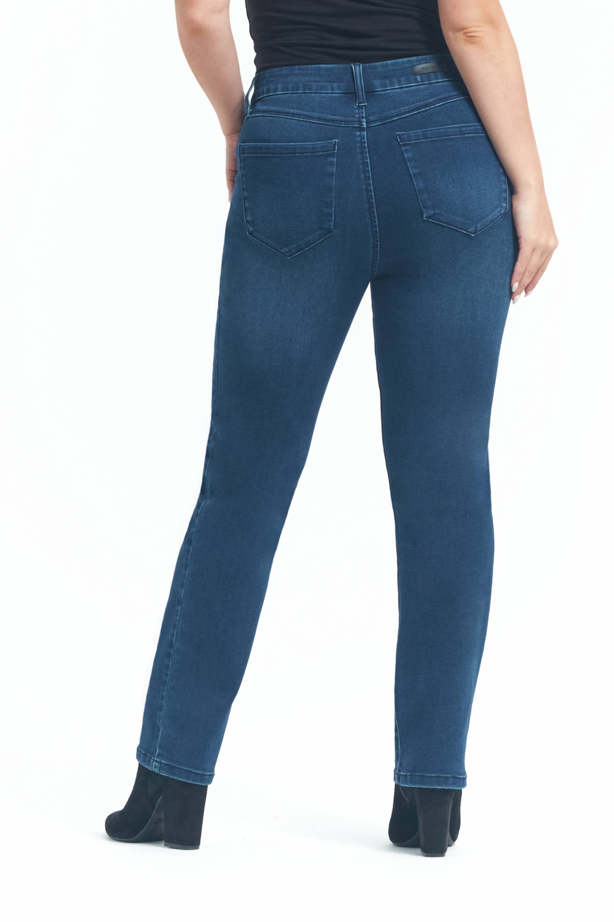 1822 Denim - Wholesale Jeans - Women's - Petite 27" Better Butter Slim Straight Jean in Lanie1