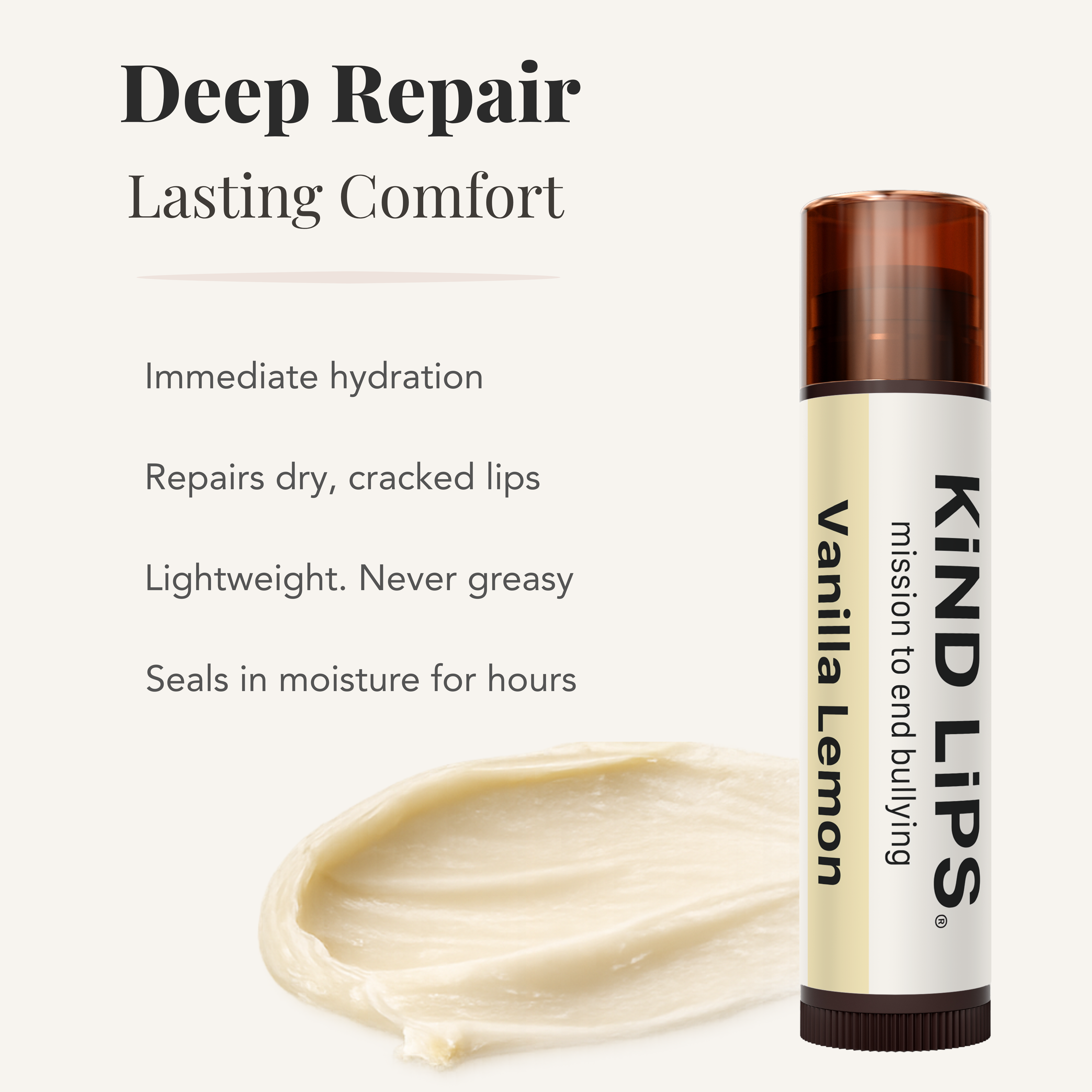 Kind Lips - Wholesale Lip Balm - Vanilla Lemon Lip Balm, Organic, Natural, Clean, 10 Pack 5