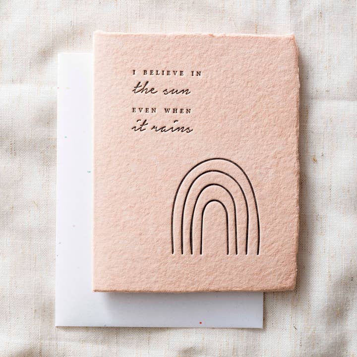 Paper Baristas – Großhandel Ermutigungskarten – Glaube an die Sonne, auch wenn es regnet | Encourage Card0