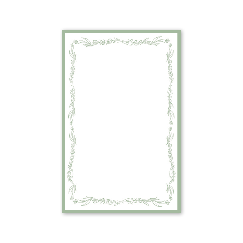Dogwood Hill - Wholesale Invitations - Floral Sage Bulk Invitation2