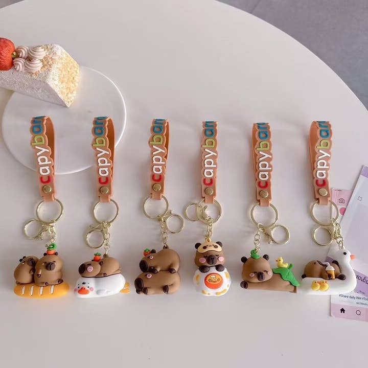 BCmini - Wholesale Keychain - Unisex - 12186 Capybara Life Key Charm-12