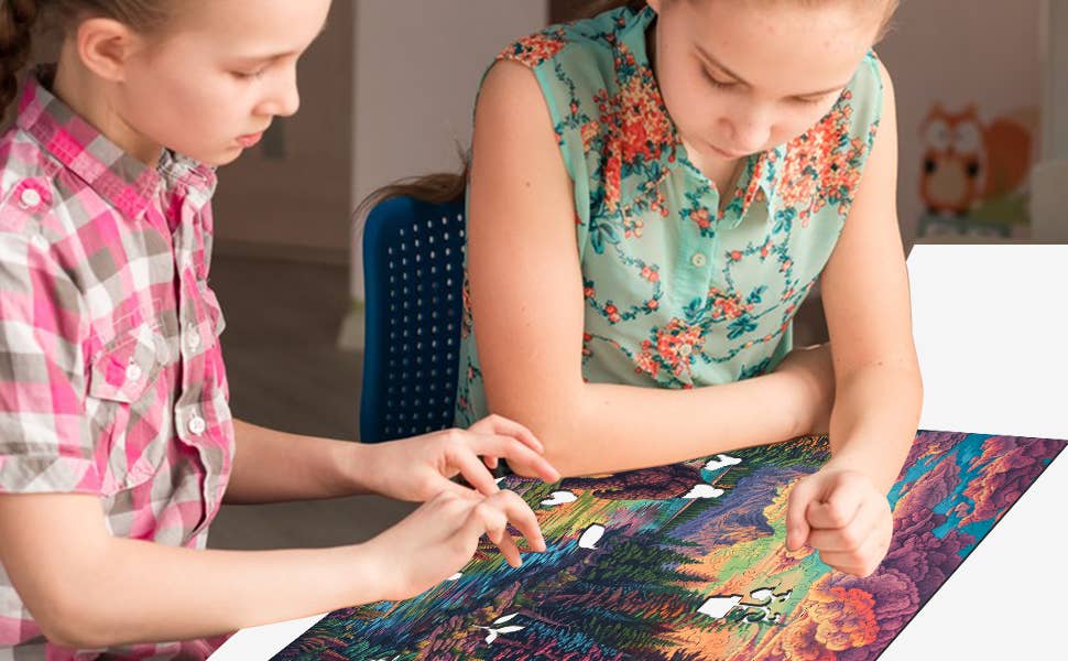 Trippy Puzzle Co - Wholesale Puzzle - Adult - Forest Fable Wooden Jigsaw Puzzle 300PC6