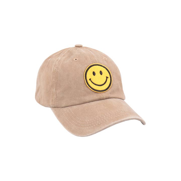 Love and Repeat - Vente Casquette de baseball – femme - CASQUETTE TENDANCE DÉLAVÉE À L'ACIDE SMILEY9