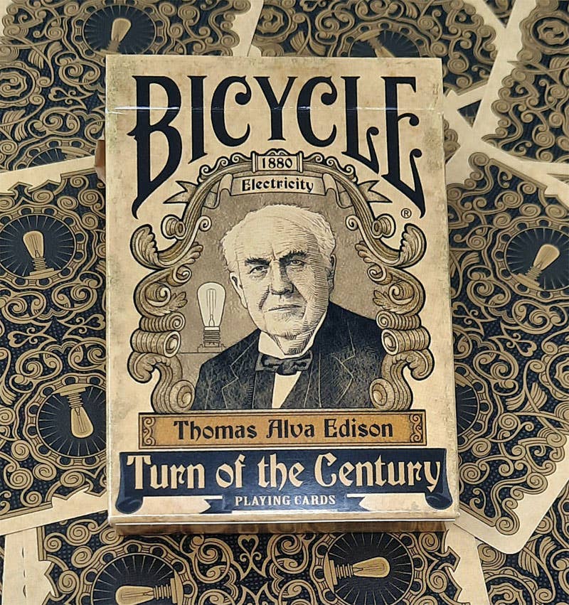 Collectible Playing Cards - Vente Jeu de cartes - Jeu de cartes Bicycle Turn of the Century (électricité)0