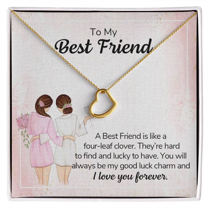 Cadeau voor zielsverwant - Delicate hartvormige ketting voor wholesale door Sunkissed Shores Jewellery