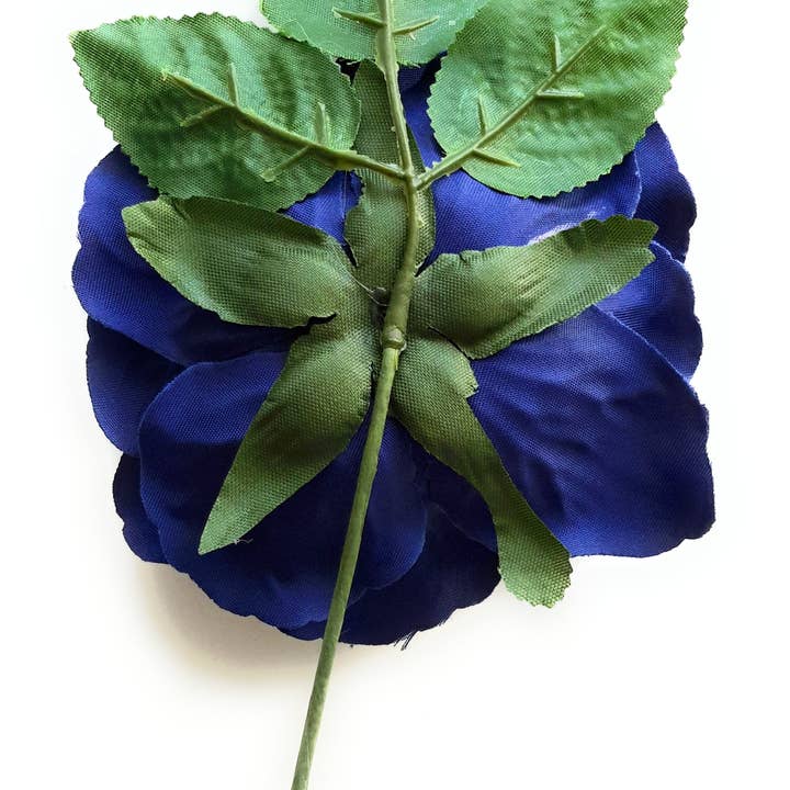 BRANDELIA - Wholesale Artificial Flowers - Flamenco Flower Medium Hair Ø13cm · Navy Blue1