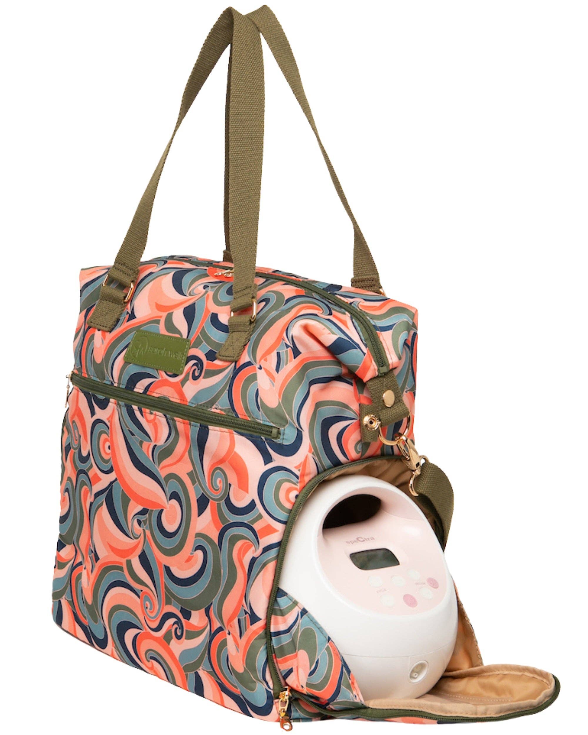 Sarah Wells Bags - Wholesale Tote Bag - Women's - Sarah Wells Lizzy Breast Pump Tote with Insulated Pocket5