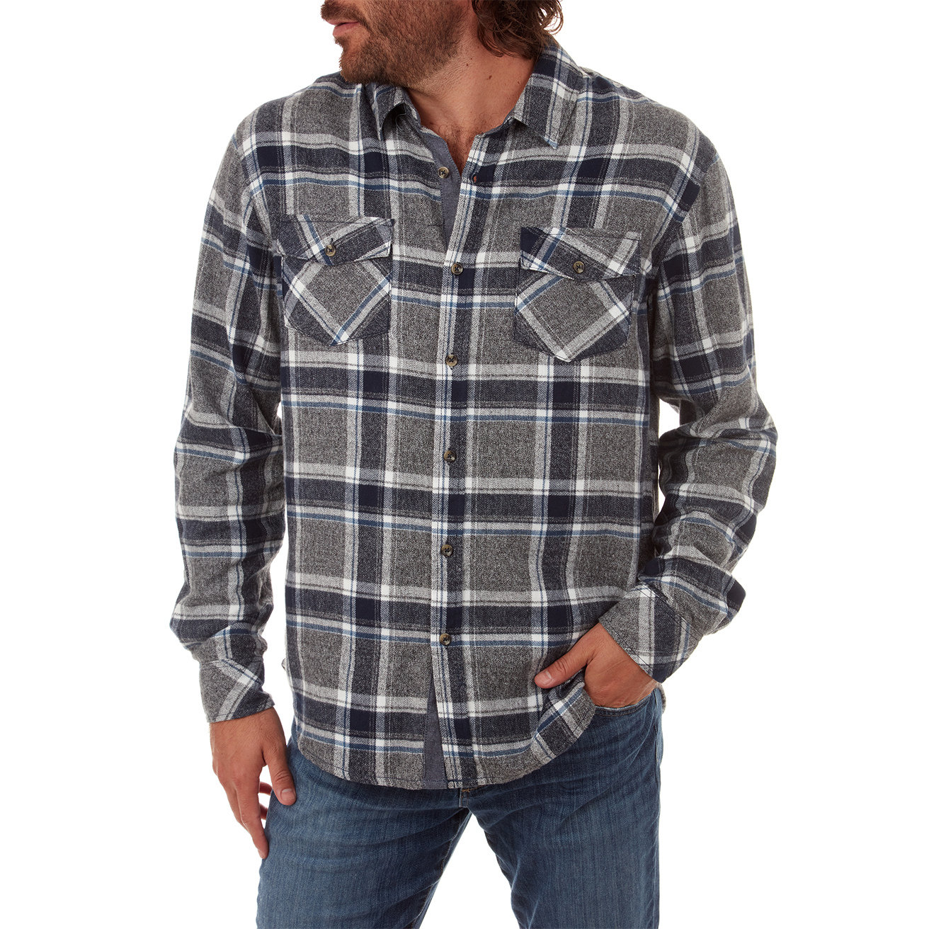 PX - Wholesale Button Down Shirt - Men's - Terrell Flannel Shirt2