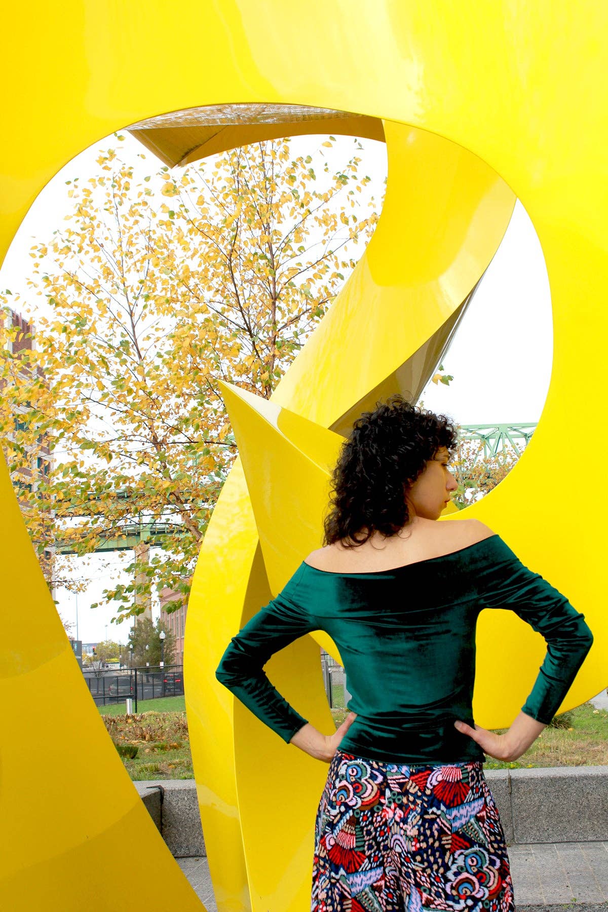 Rachel Walters Collection - Wholesale Blouse - Women's - Green Velvet Hazel Top2