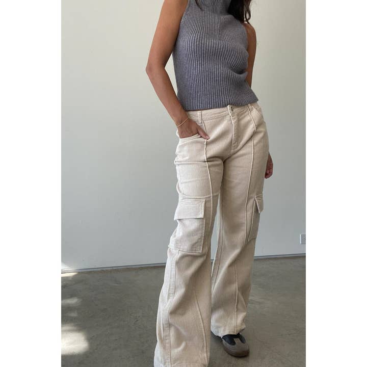 Et Clet - Wholesale Pants - Women's - CORDUROY CARGO PANTS3
