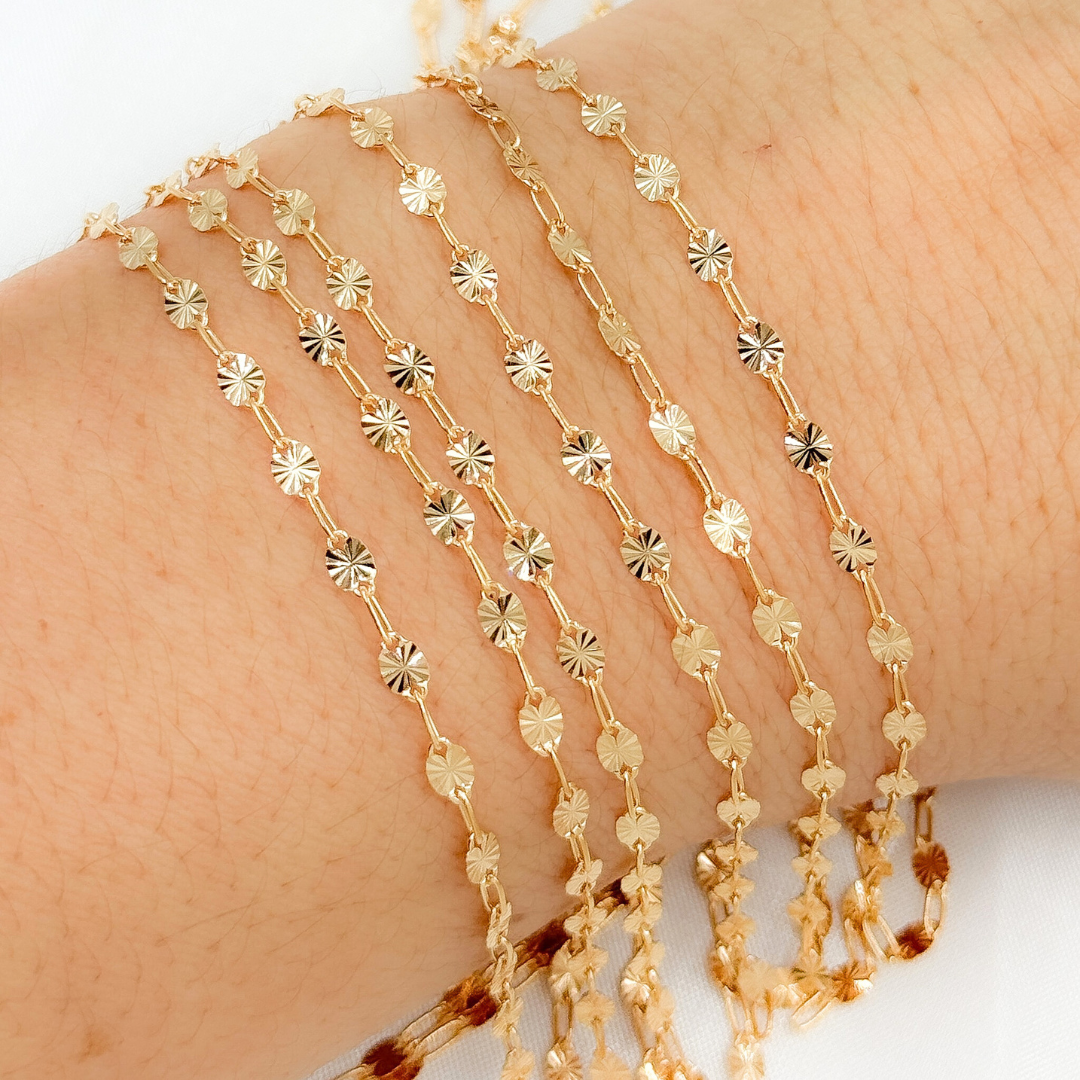 Jewels & Chains – Engroshandel Håndværk forsyninger – V170GF 14k guldbelagt marina- og kædeledskæde2