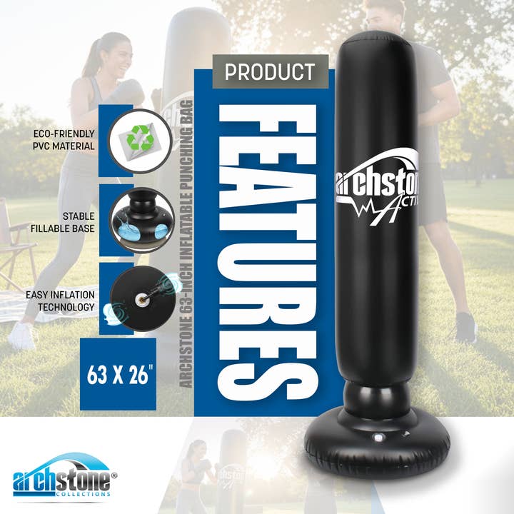 Archstone Collections - Wholesale Fitness Equipment - Archstone 63-Inch Inflatable Punching Bag4