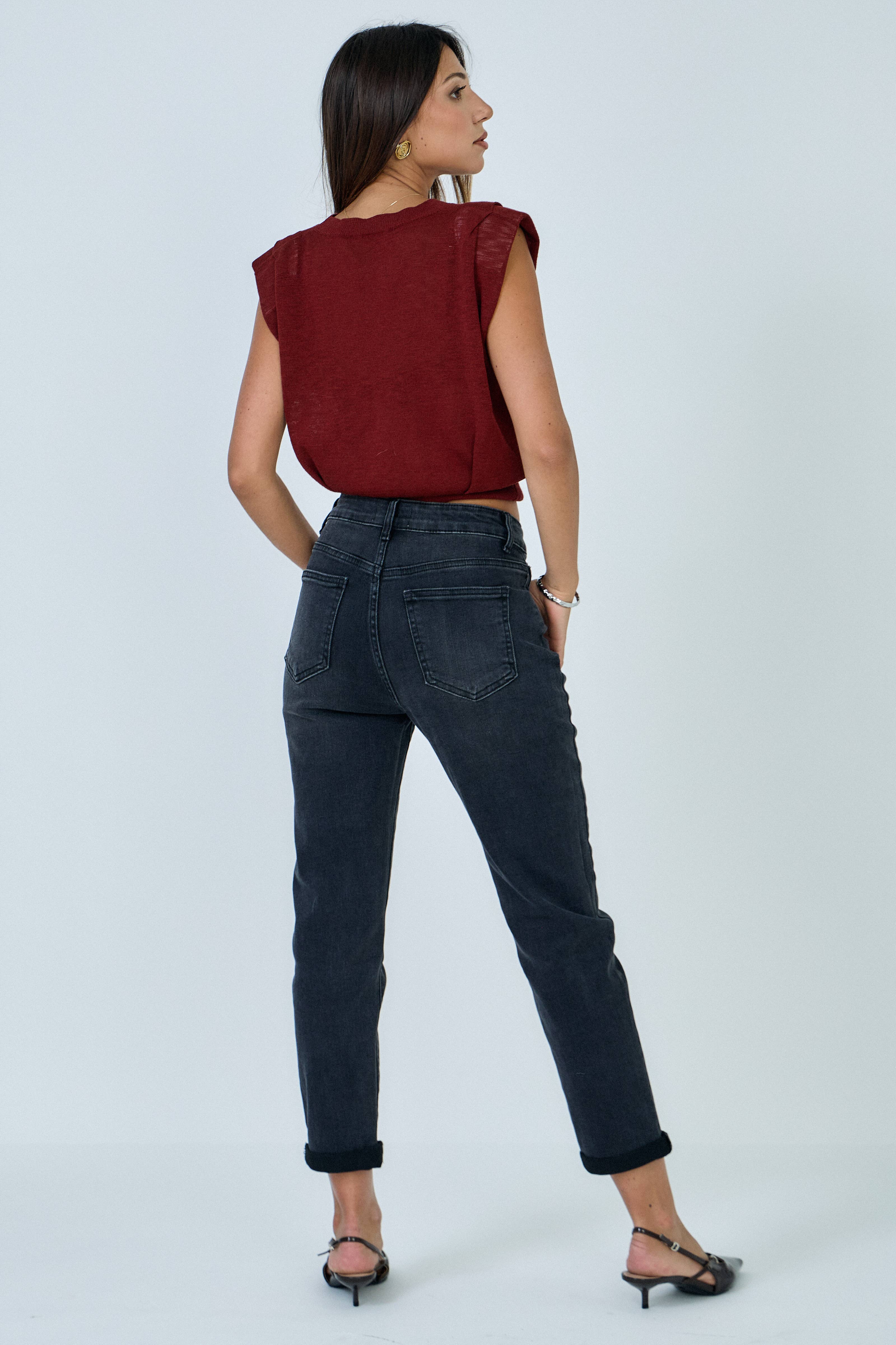 ANA & LUCY - Wholesale Jeans - Women's - MOM-FIT “Jeanne” WOMEN'S JEANS - Washed10