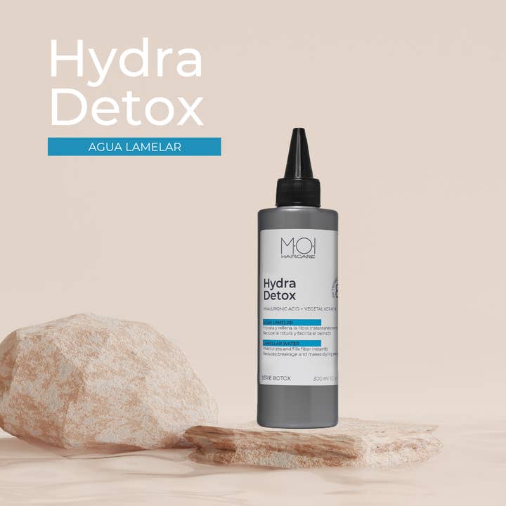 sesioMWorld - M·O·I Professional - Vendita all'ingrosso Set bagno e corpo - ACQUA LAMELLARE HYDRA DETOX Acido ialuronico+cheratina vegetale2