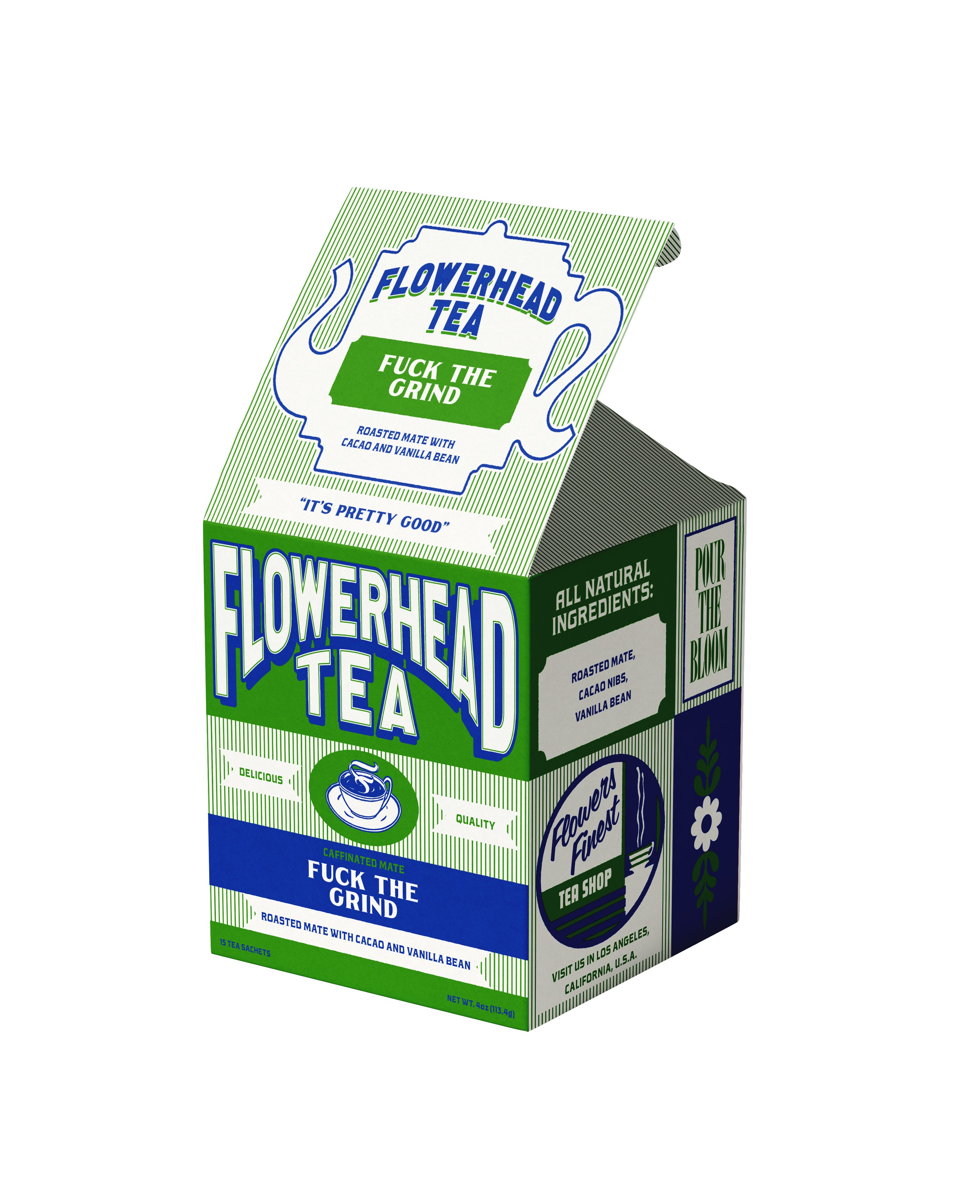 Flowerhead Tea - Wholesale Tea bags - Fuck the Grind Tea Bags1