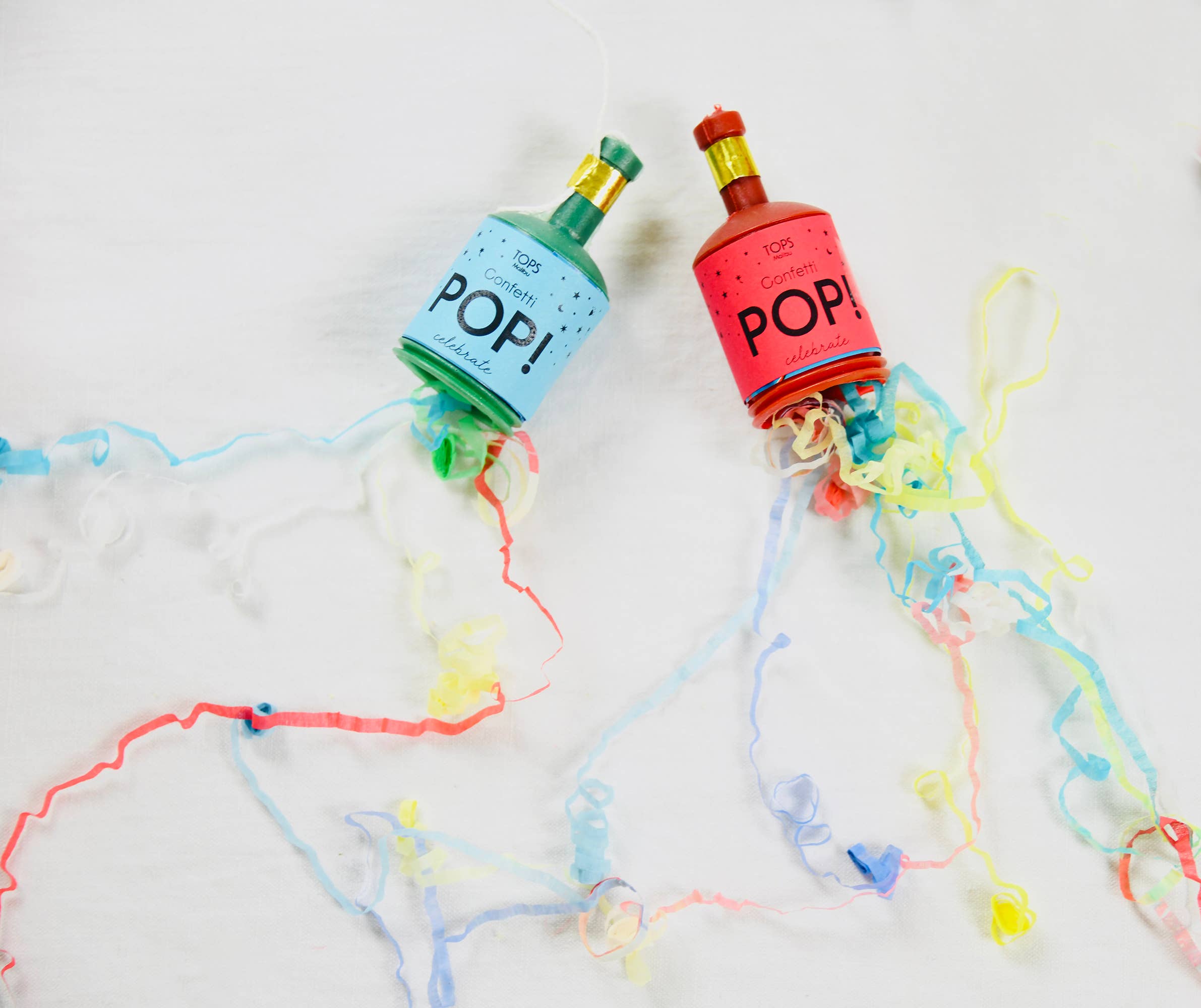 TOPS Malibu – Engroshandel Konfetti – Confetti Pop! Streamers - Multifarvede - Sæt med 122