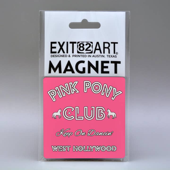 Imán cuadrado de nevera de 3" - Pink Pony Club - Chappell Roan para venta al por mayor de EXIT82ART