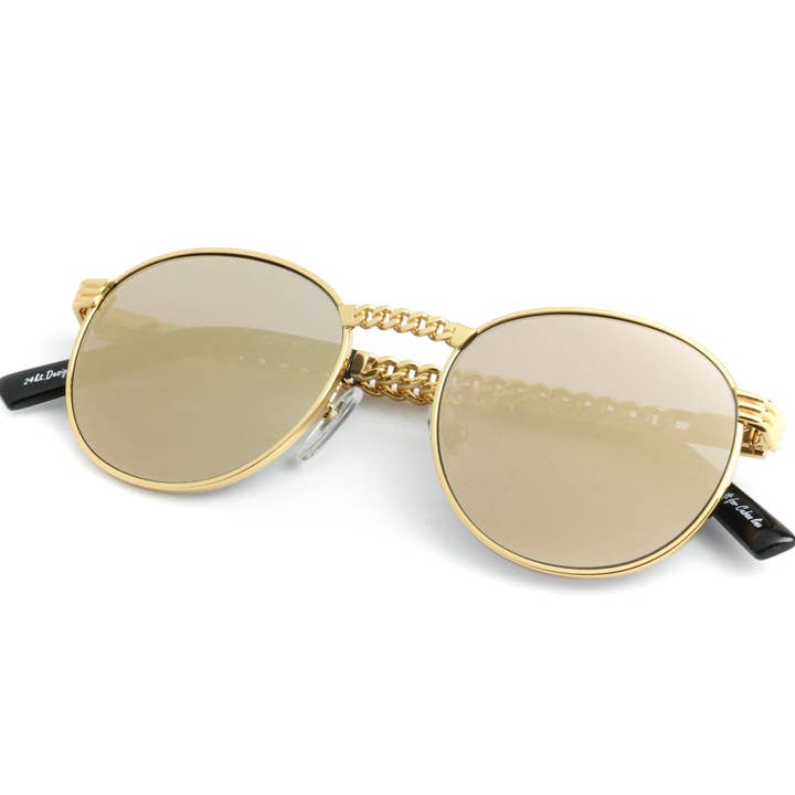 VF Cuban Link Miami Vice 24KT (Revo Brown) für den Großhandel von Vintage Frames Company