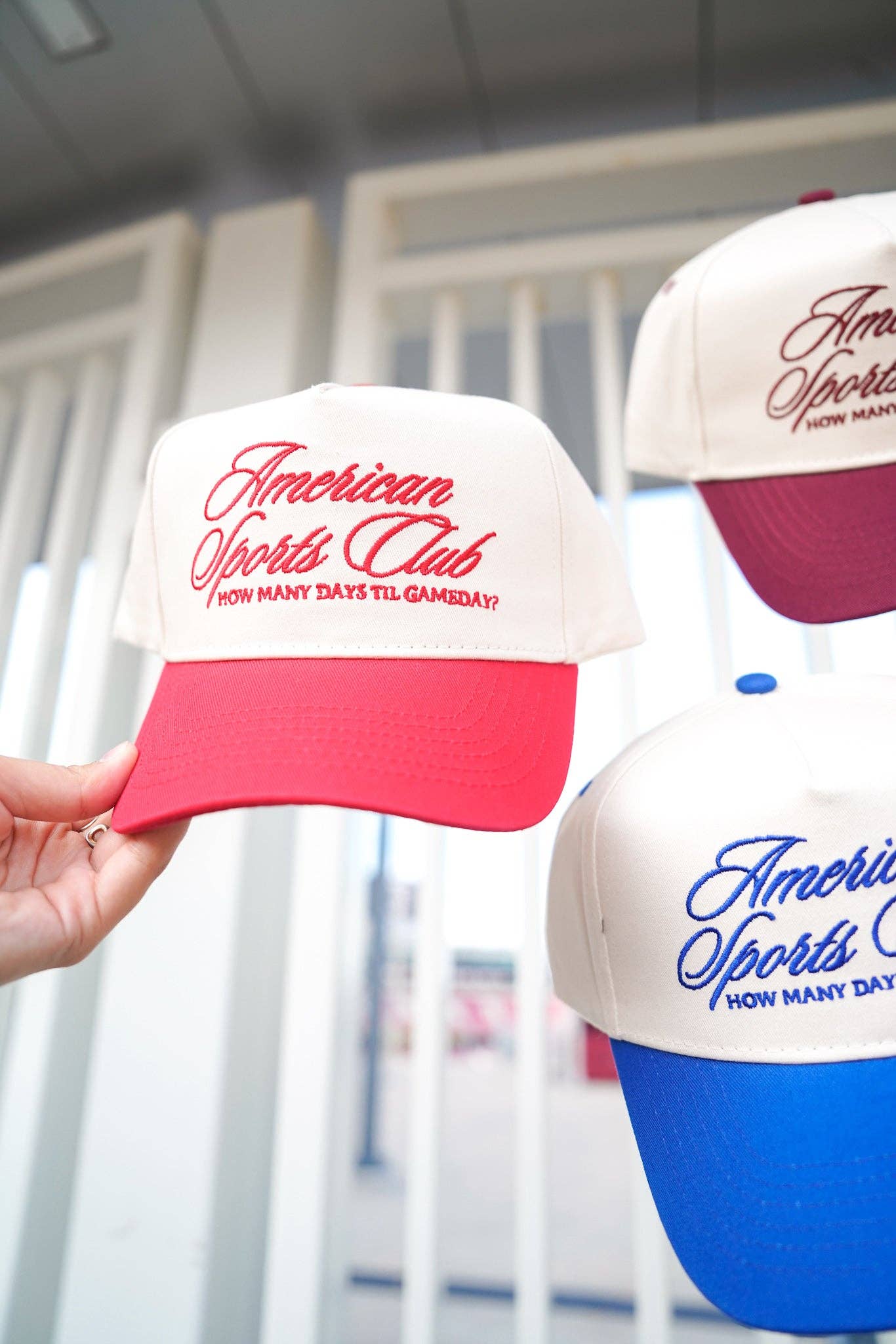 KENZKUSTOMZ - Vente Casquette de camionneur – femme - Casquette de camionneur vintage American Sports Club4