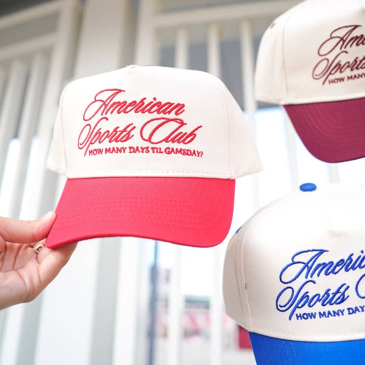 KENZKUSTOMZ - Vente Casquette de camionneur – femme - Casquette de camionneur vintage American Sports Club4