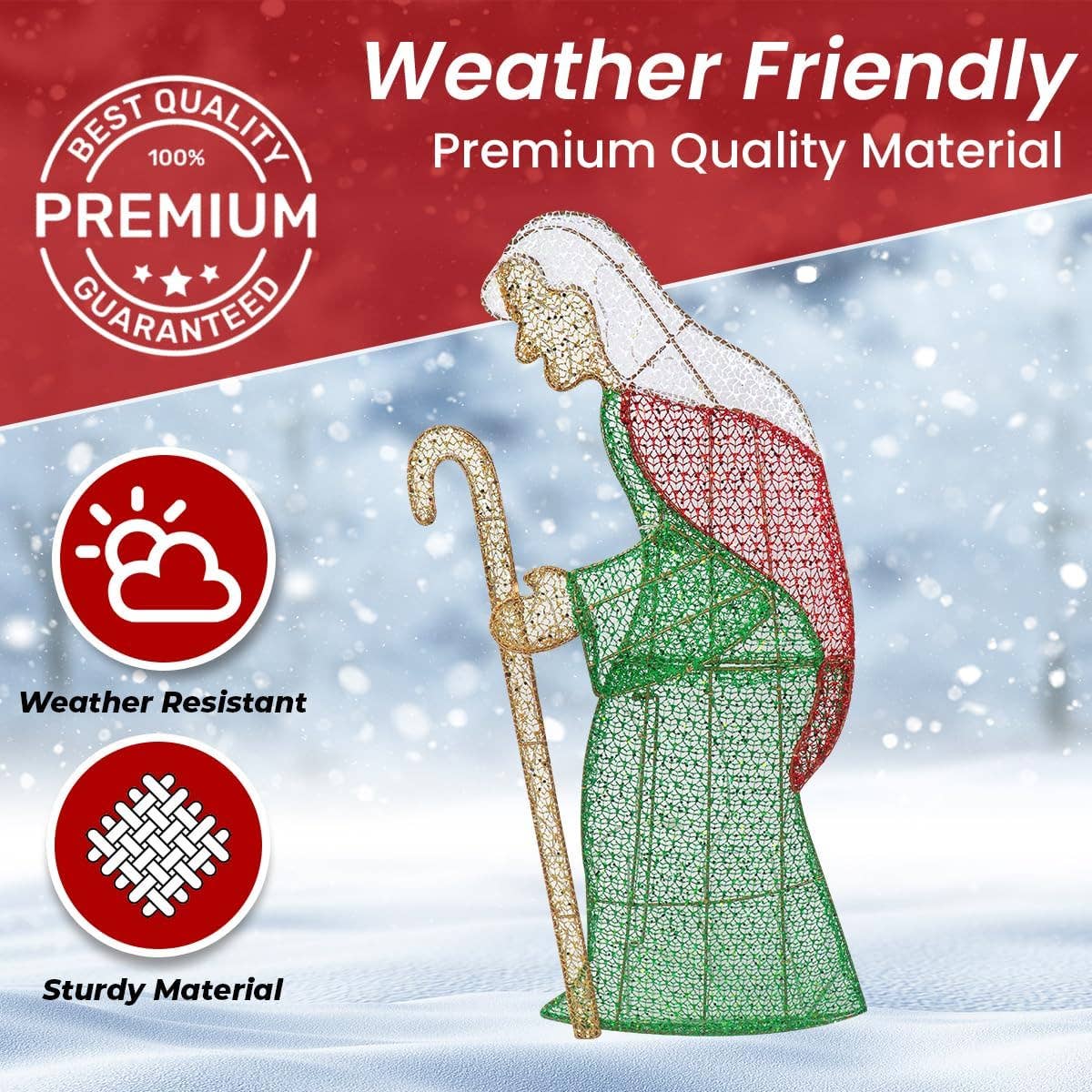 Top Treasures - Wholesale Christmas Decoration - Lighted Outdoor Nativity Scene1