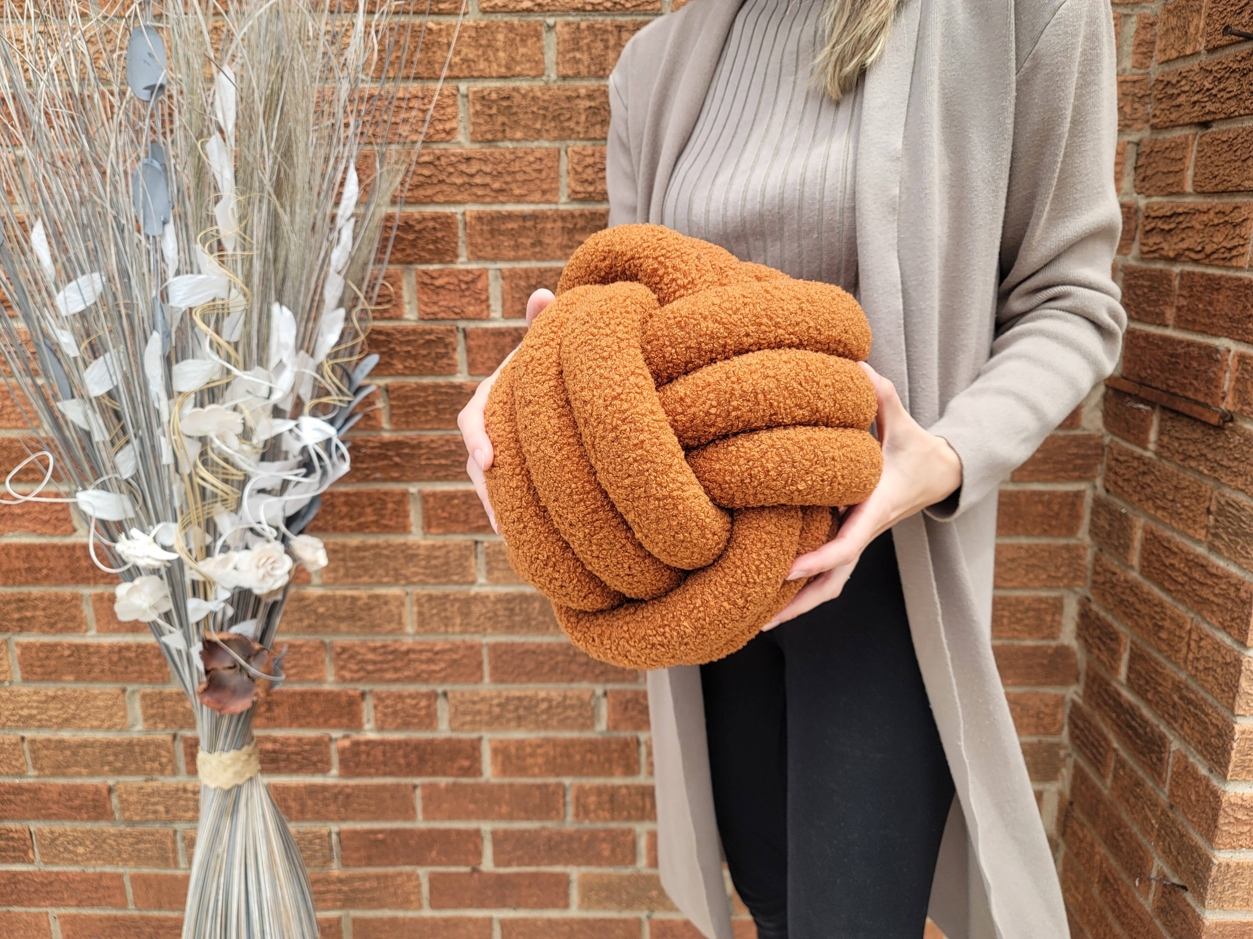 SUF Products LLC - Wholesale Throw/Decorative Pillow - Boucle Knot Pillows Soft and Cozy - Trendy Textured cushion20