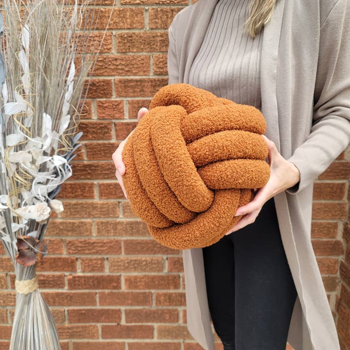SUF Products LLC - Wholesale Throw/Decorative Pillow - Boucle Knot Pillows Soft and Cozy - Trendy Textured cushion20
