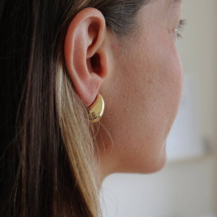 Current Small Waterproof Gold Drop Earrings for wholesale by and danu