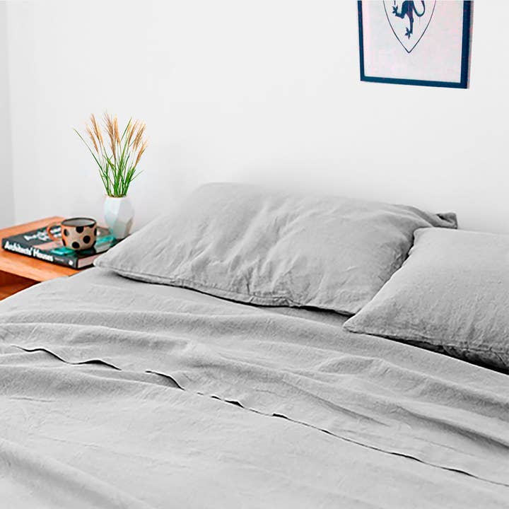 Bed Linen 100% Hemp Natural Grey for wholesale by Hemp Copenhagen Co.