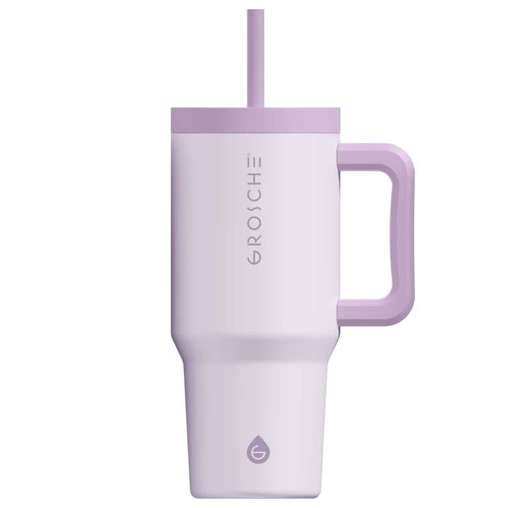 GROSCHE International - Wholesale Insulated Mug/Tumbler - GROSCHE ASPEN Insulated 32oz Tumbler with Handle and Straw