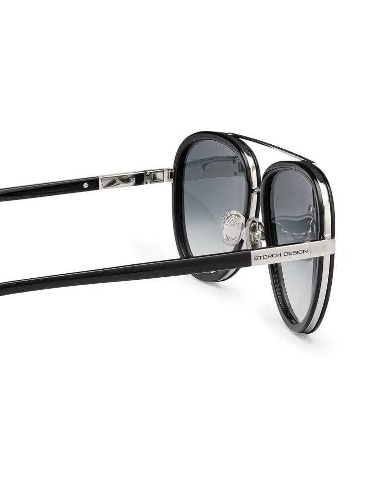 Saint Owen - Wholesale Sunglasses - Unisex - STORCH AVIATOR Black | Silver1