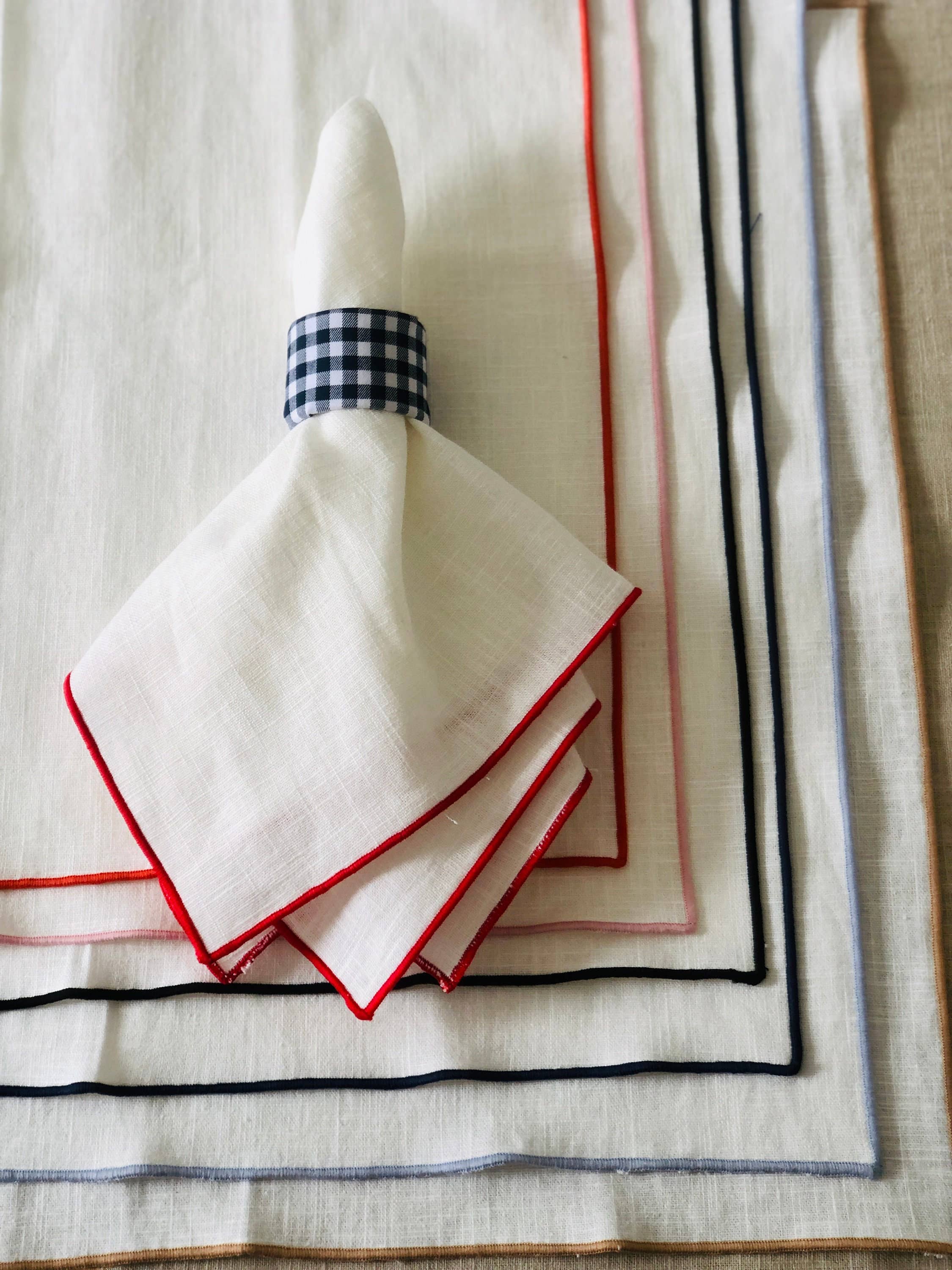 Belle Linen - Wholesale Dinner & Cloth Napkin - Blank Ivory Linen Napkins for Embroidery and Table Decor8