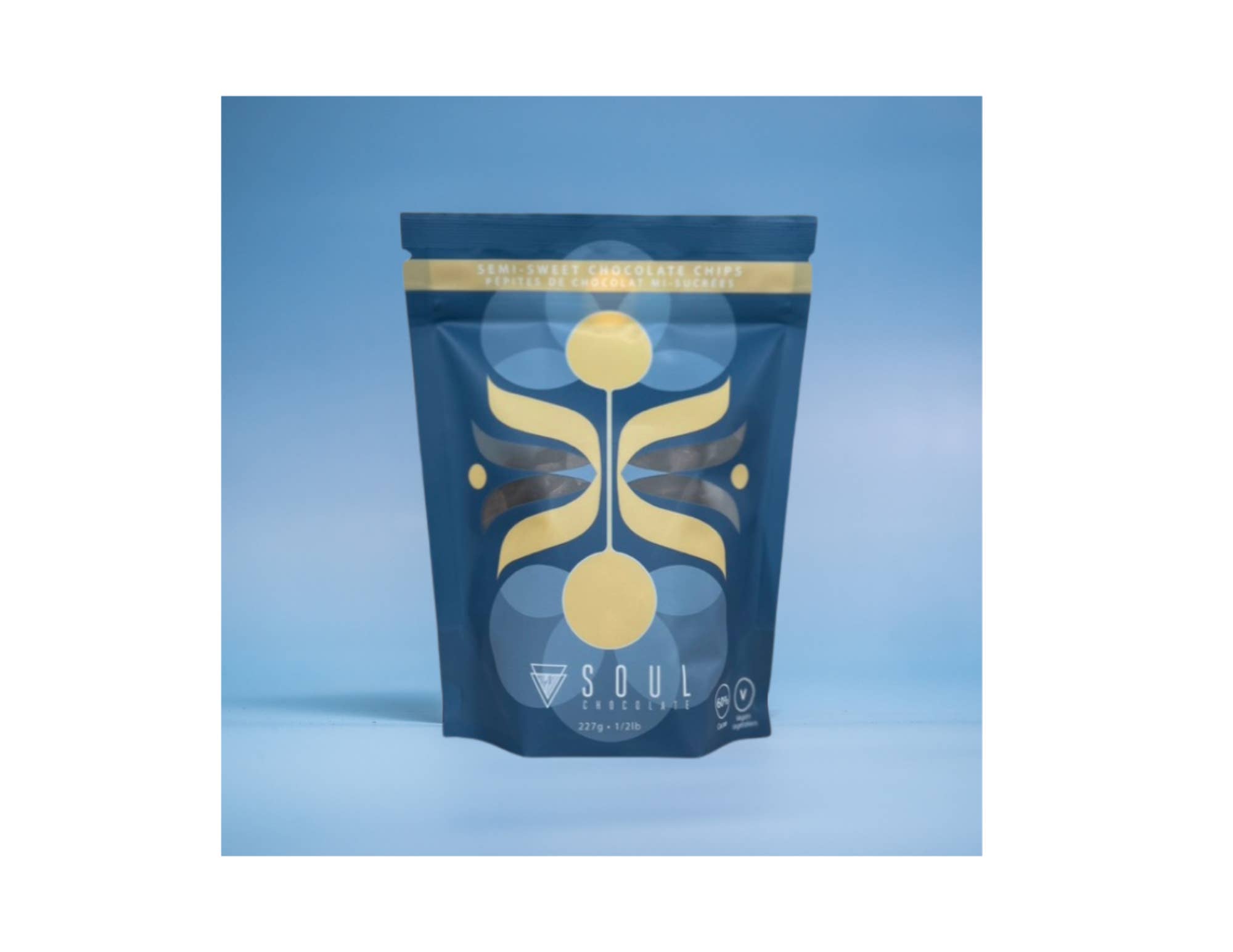 Soul Chocolate - Wholesale Chocolate - Semi-Sweet Chocolate Chips 60% (227g)