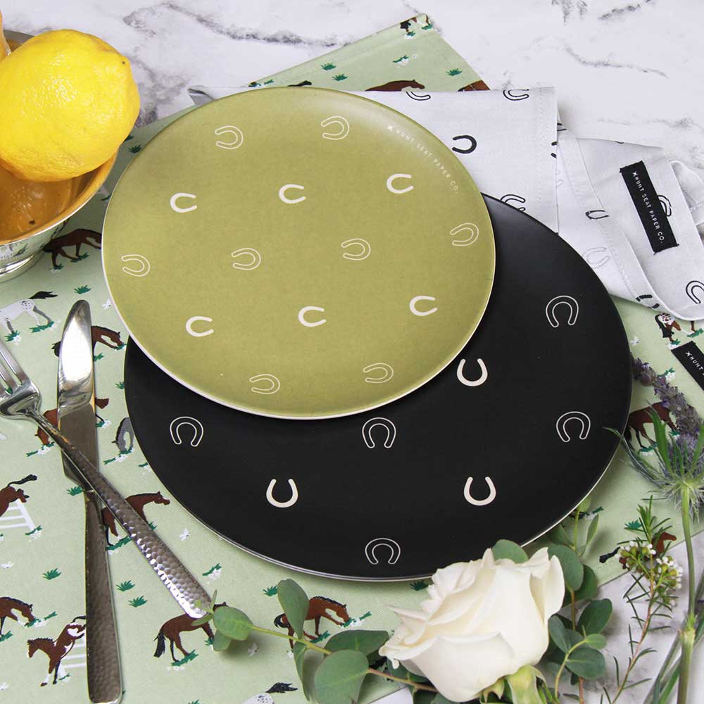 Hunt Seat Paper Co. - Wholesale Dinner Plate - Lucky Olive Side Plate - Set of Four9