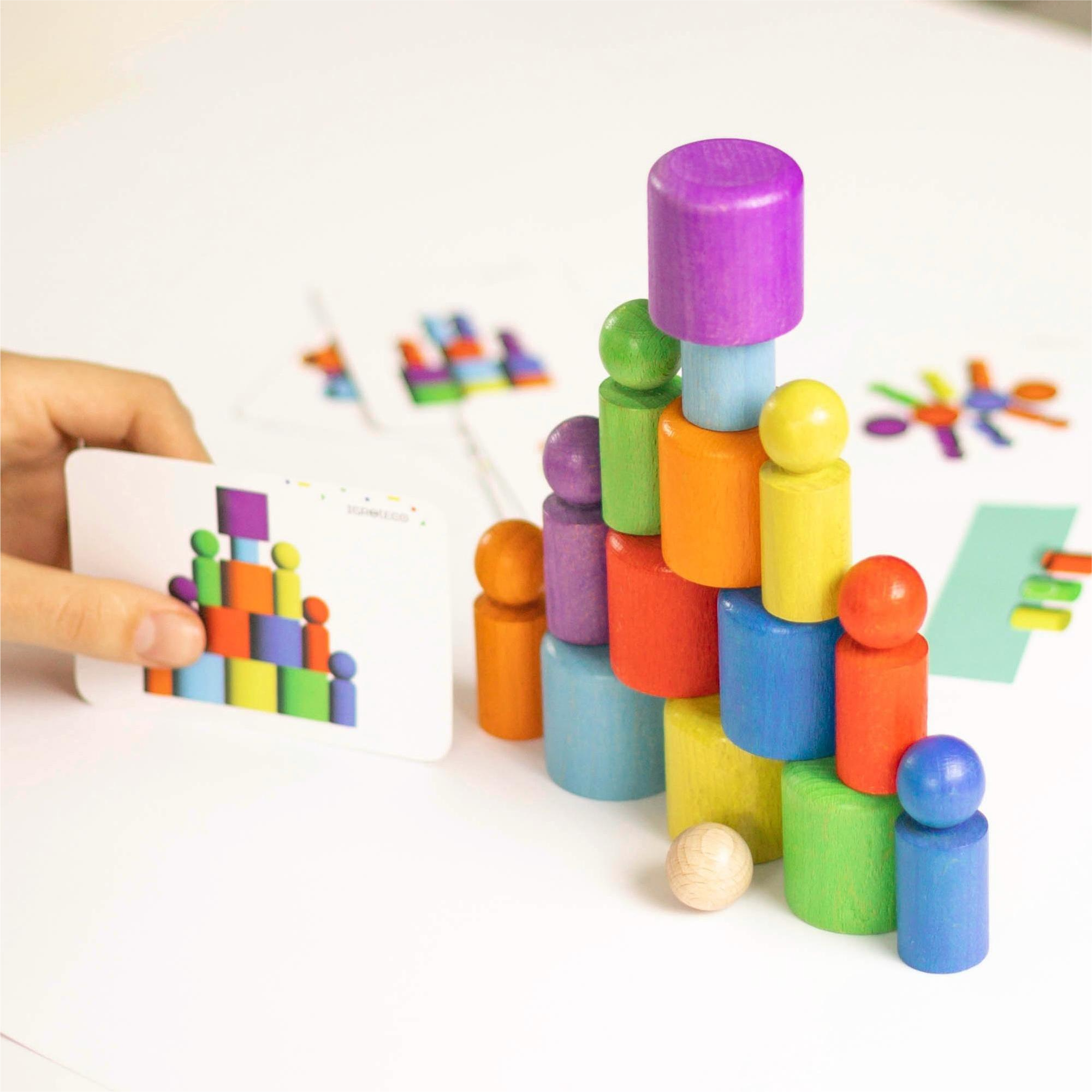 Fainotoys - Wholesale Wood Toy - Kids - Igroteco Wooden Wooden Rainbow Sorter — Made in Ukraine2