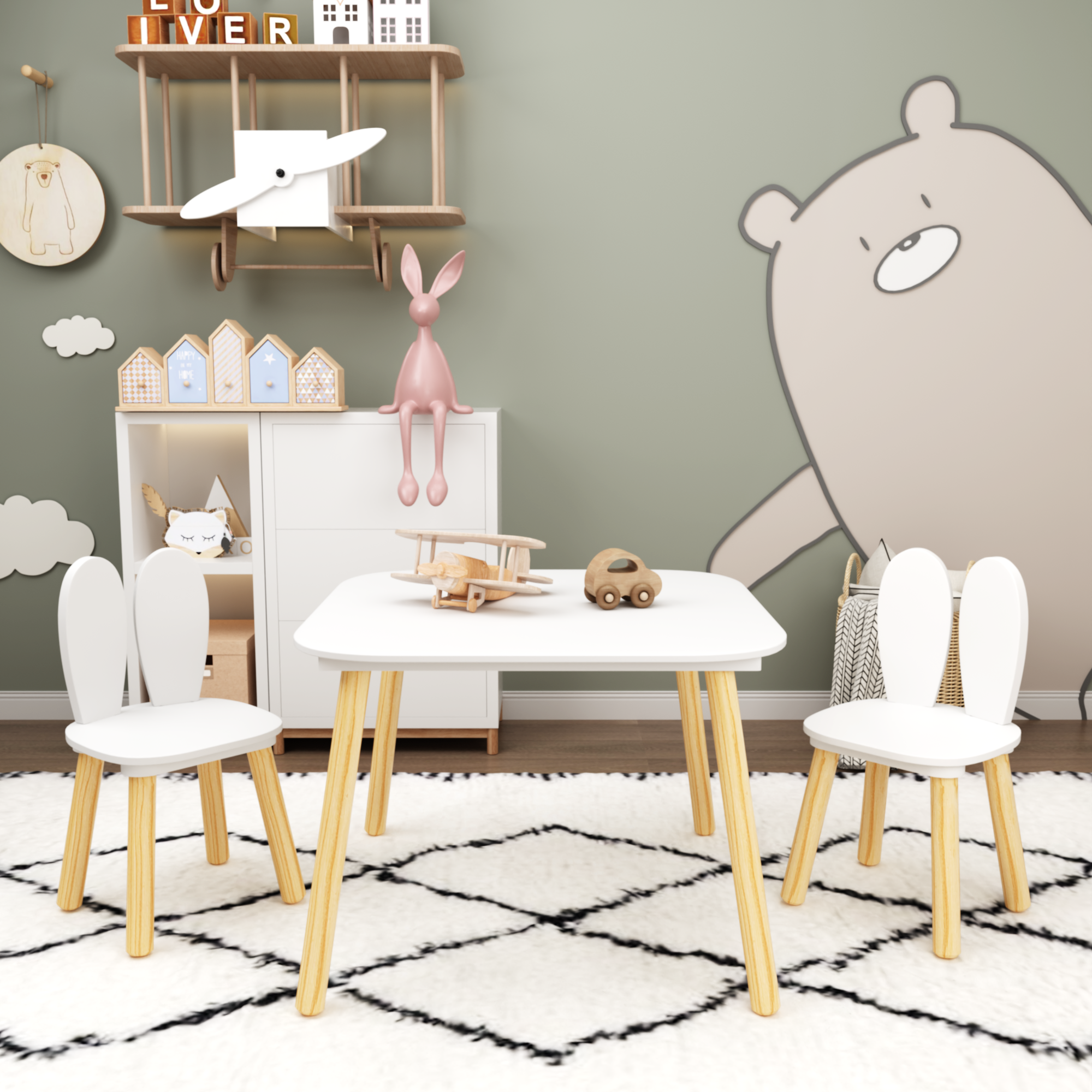 39F Inc. - Wholesale Chair - Kids - Kids Animal-Themed Table and Chair Set, Adorable Design20