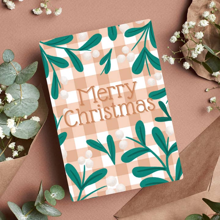 Carte de chèques Joyeux Noël pour la vente par Paper Station