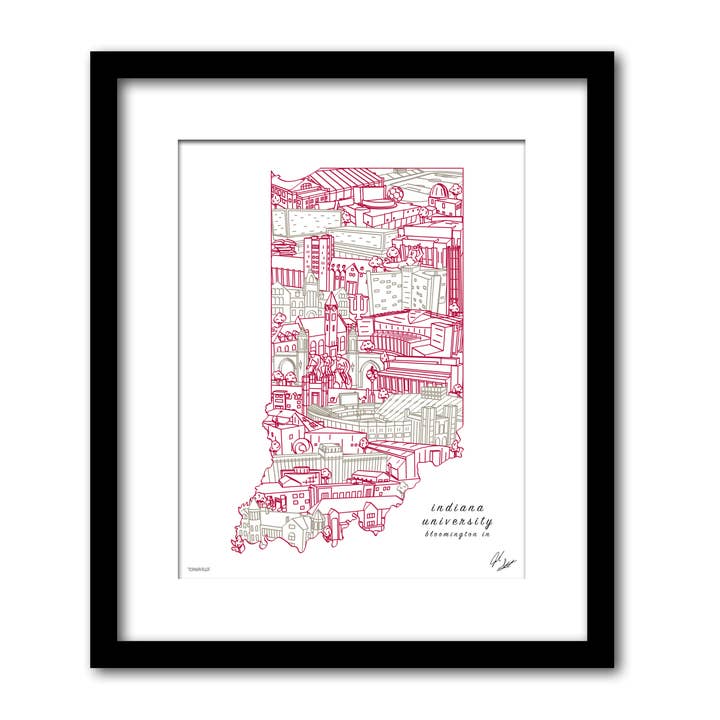 Kunstwerk op campus van Indiana University voor wholesale door Townsville Art