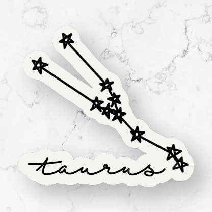 Autocollant Constellation du Taureau pour la vente par Megan Hall Creative