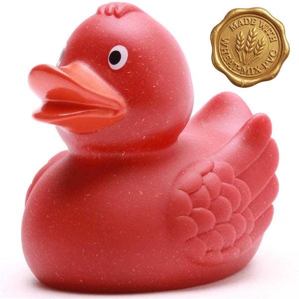 Wheat Rubber Duck - red - Rubber Duck for wholesale by Duckshop