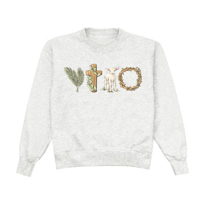 He is Risen Easter Spring Sweatshirt - Lane Seven for wholesale by Salty Babe Threads