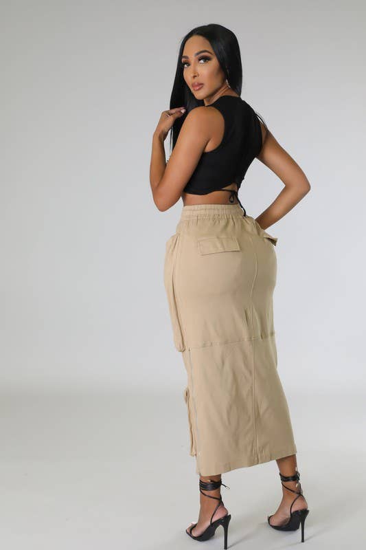 5besties inc - Wholesale Skirt - Women's - Cargo Zip Up Front Skirts2