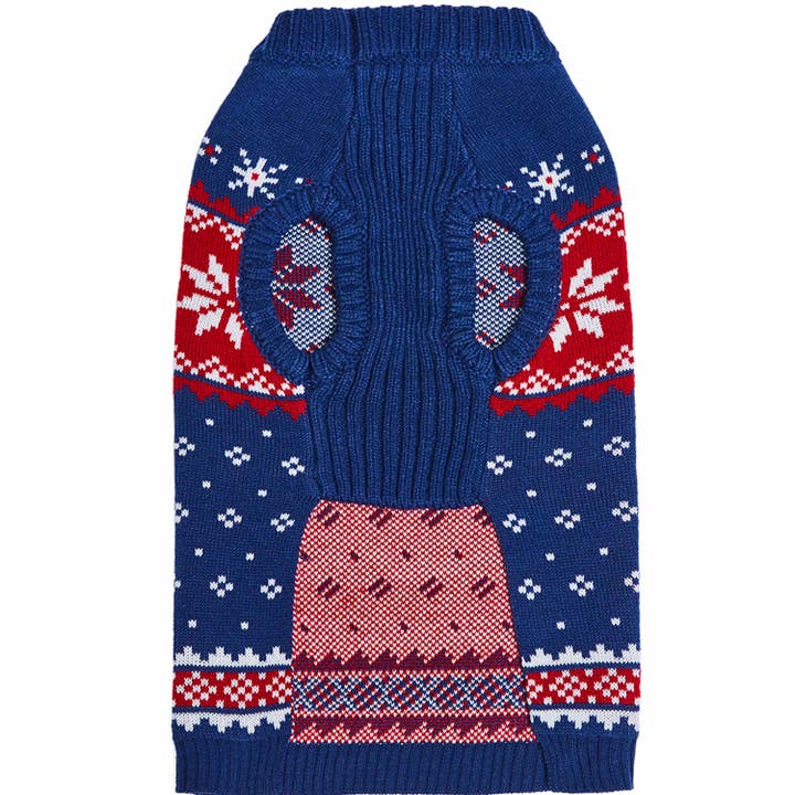 Blueberry Pet - Wholesale Pet Sweater - Dog - Custom-Knit & Dyed Christmas Snowflake Sweater - 6 Design 9