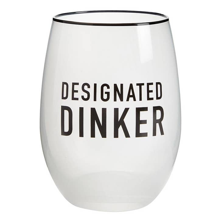 Stemless Wine Glass - Designated Dinker for wholesale by Santa Barbara Design Studio by Creative Brands