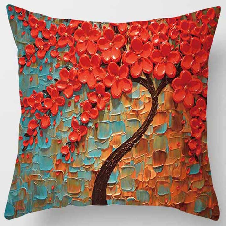 Floral- 18 „X18" decoratieve kussensloop voor buiten voor wholesale door InStyle Pillows