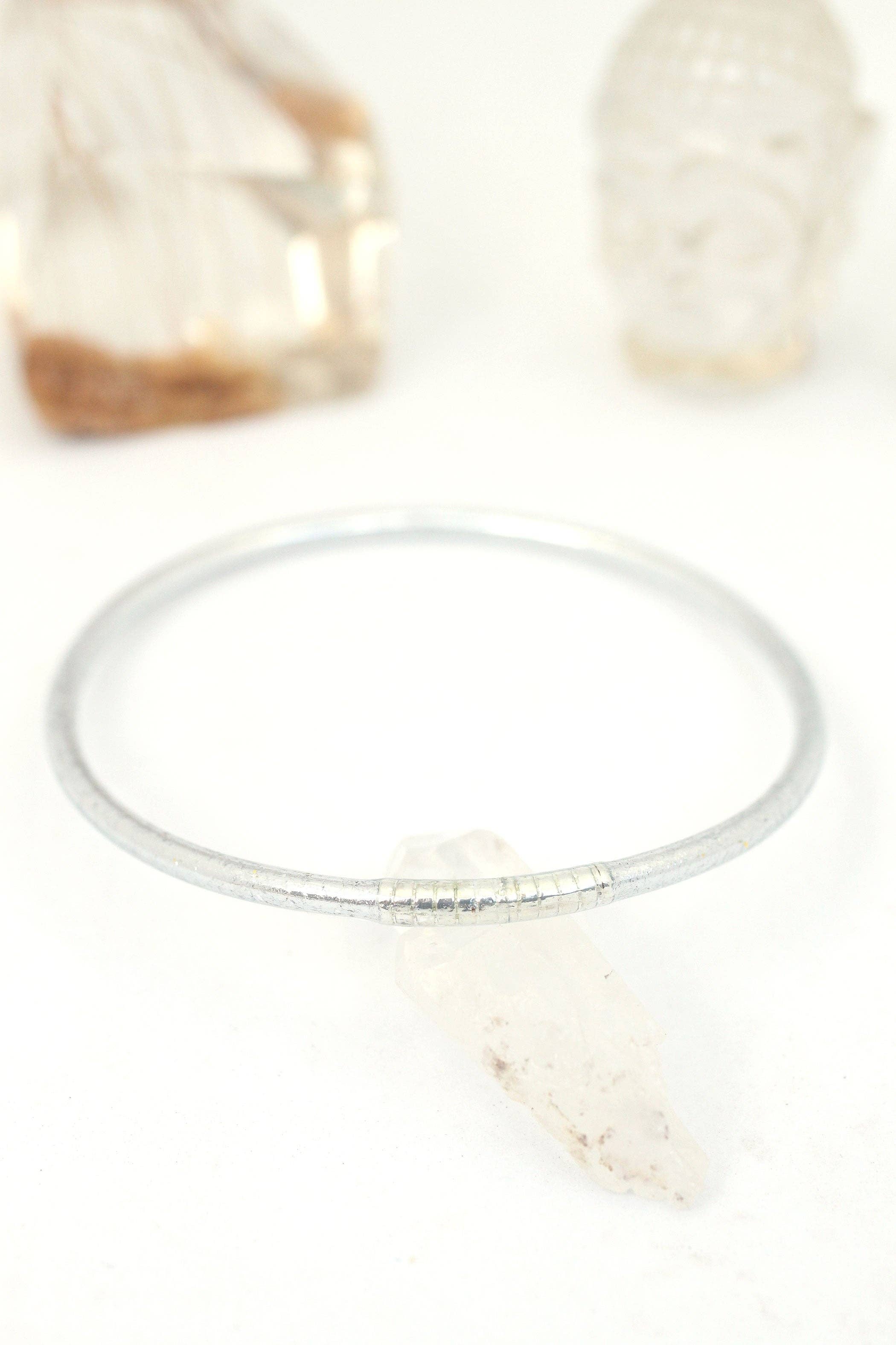 Woman Shops World - Vente Bracelet jonc - Bracelet mince unique pour temple bouddhiste thaïlandais, métaux assortis4