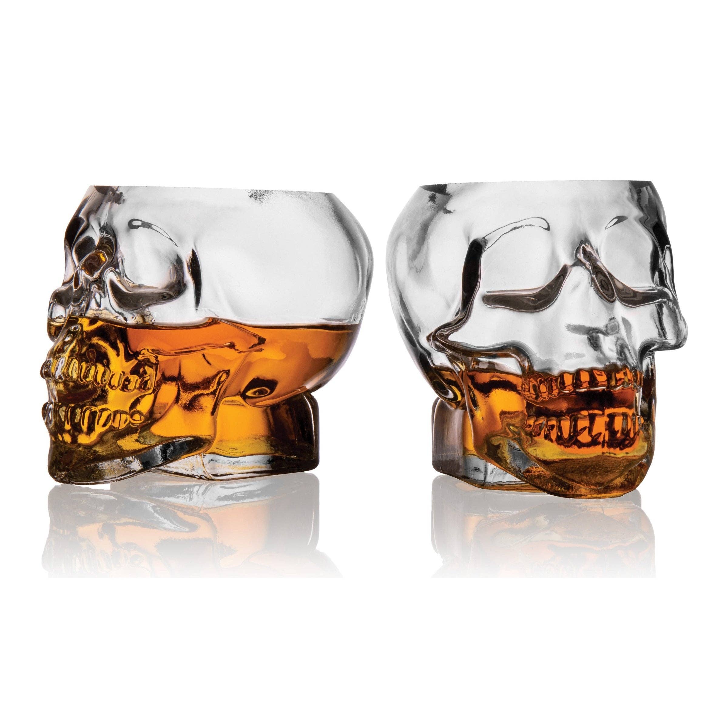 Godinger - Wholesale Cocktail/Liquor Glass - Grinning Skull Double Old Fashion Glass, Set of 22