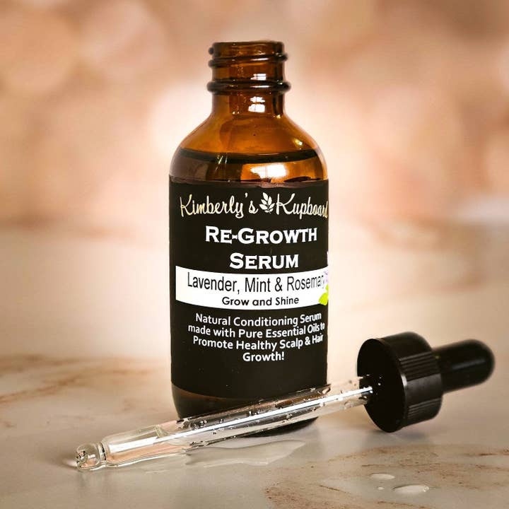 Re-Growth Natural Serum Treatment for Hair Loss for wholesale by Kimberly's Kupboard