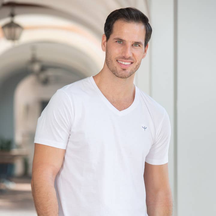 Cotton Natural - Wholesale T-Shirt - Men's - Sky T-Shirt