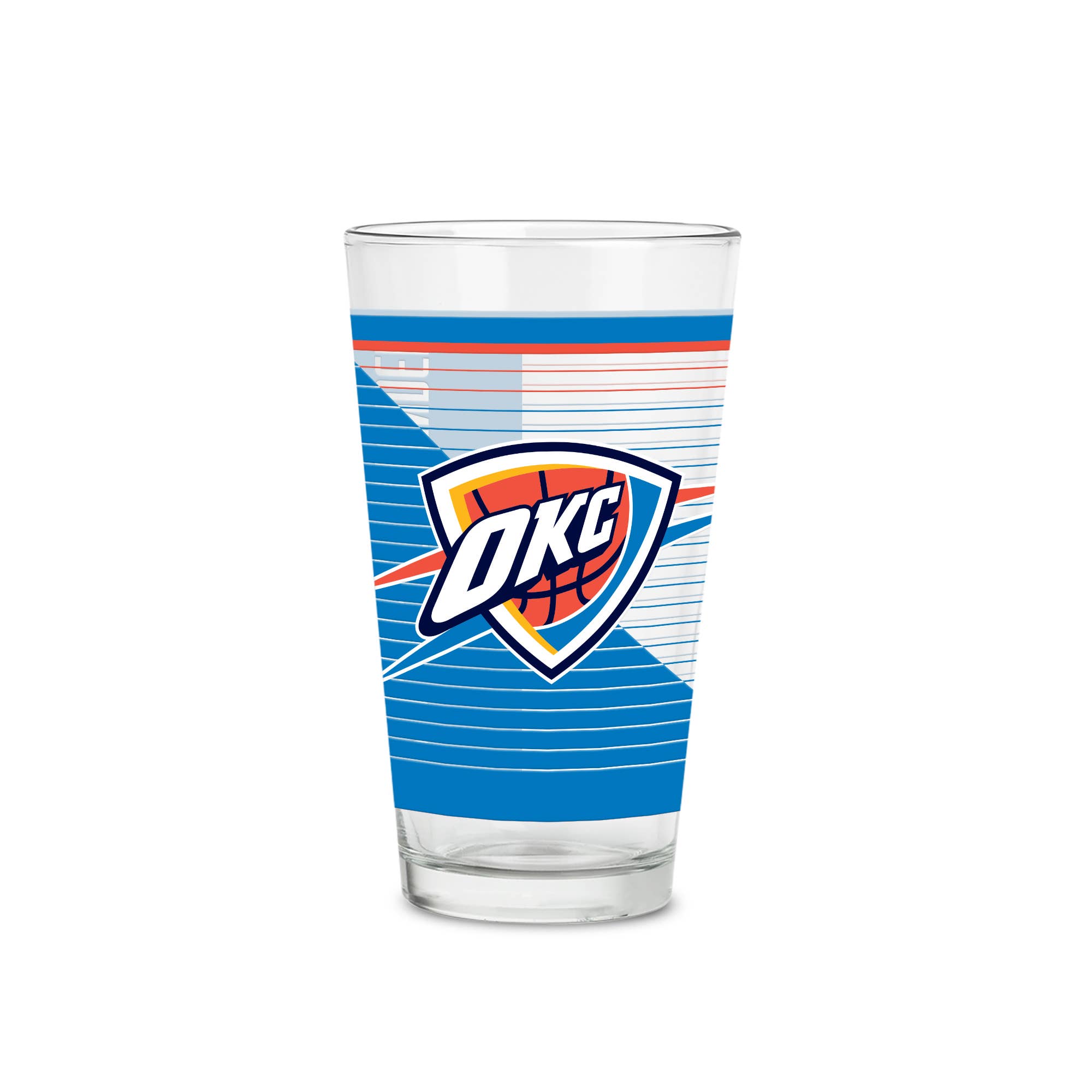 Rico Industries - Wholesale Beer Glass/Mug - NBA Oklahoma City Thunder 16 oz Pint Glass